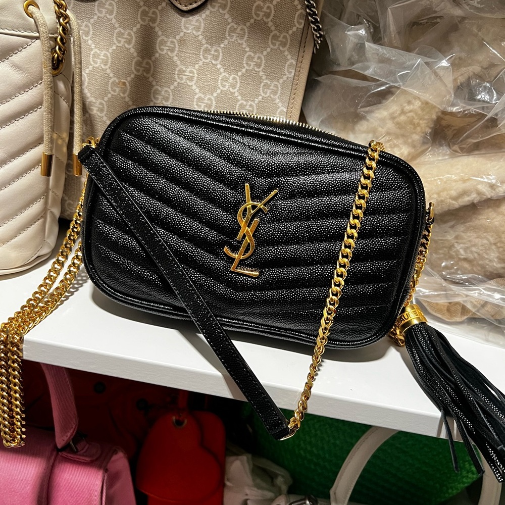 Authentic Saint Laurent Black Crossbody Bag